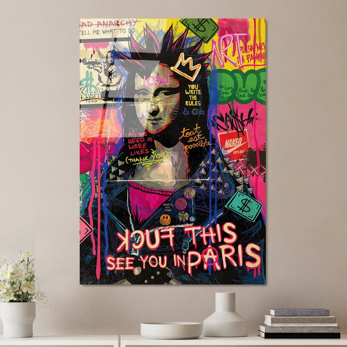 Wallity Cuadro Decorativo de Vidrio Templado Multicolor 70 x 100 cm Wallity Cuadro Decorativo de Vidrio Templado Multicolor 70 x 100 cm